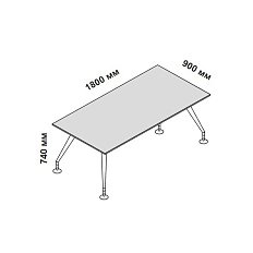 156303 Стол для кабинета Enosi Белый LS (68)