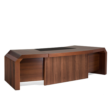 105 102 WALM/SC BLACK Стол для руководителя 290x120xh75,5 MARE итал.орех/черный