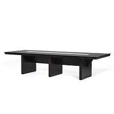 105 1103 FE/SC CANVAS Стол для переговоров 348x124xh75,3 LAGO дуб ферро/беж