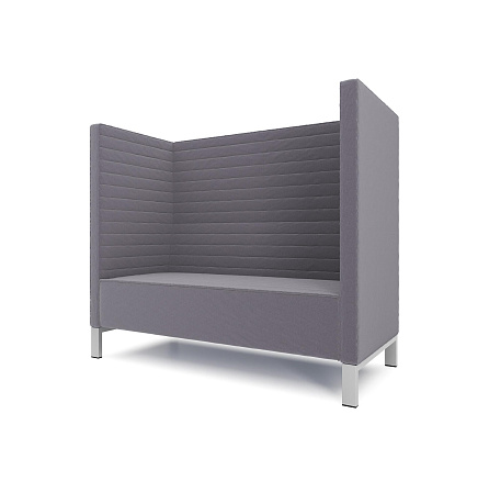 Руссо-2.2Т  Диван 2-мест. 158x73x134 см микрошенилл Lounge 14 асфальт