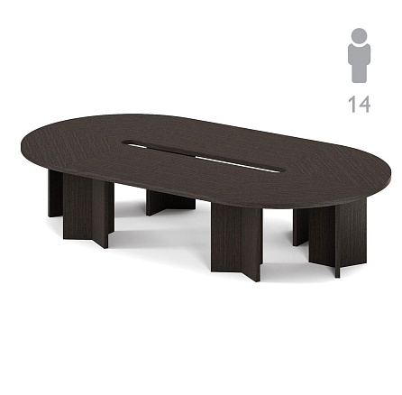 131S_SET7 Стол переговоров 420x220x77 SIRIUS / POZITANO венге