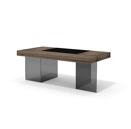 GS-1N M Стол руководителя лимба темная/стекло тонированное