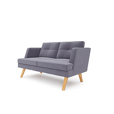 Свифт-2 Диван 2-х местный 141х82х85 микрошенилл Lounge 14 асфальт