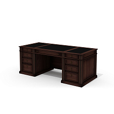 Dan-200.1 Стол руководителя 201x91x78 Dante орех бреннерский/орех темный