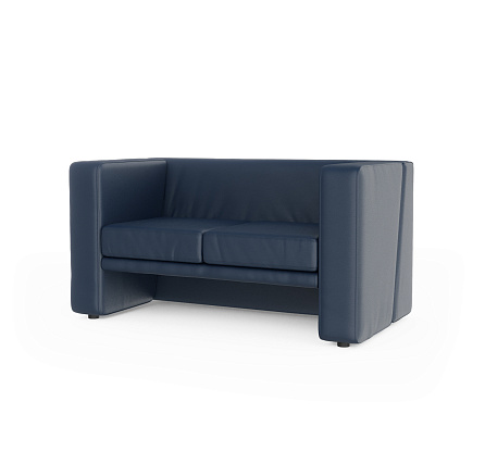 Тайм-2 Диван 2-мест. 132x71x67 см Art-Vision 106 тёмно-синий
