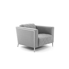 VISPO 1 Кресло ткань 92x88x68 см серый войлок