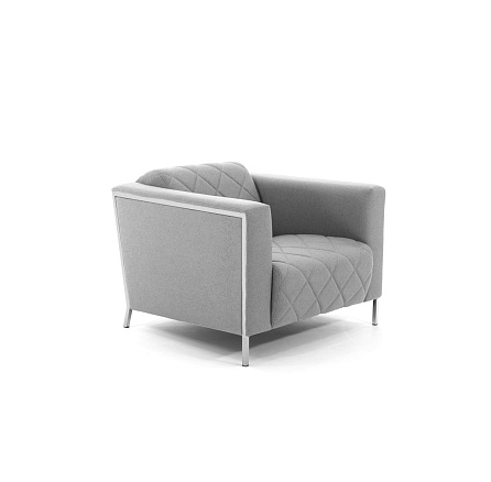 VISPO 1 Кресло ткань 92x88x68 см серый войлок