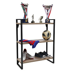 CombiK L 100/3 Стеллаж напольный металл / дерево, натуральный вяз / черный