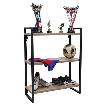 CombiK L 100/3 Стеллаж напольный металл / дерево, натуральный вяз / черный