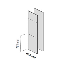 156952 Панели боковые декоративные для низких шкафов Enosi Белый LS (68)