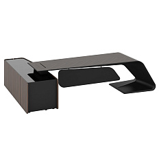 BJD-2622W-R Стол для руководителя 2660*2200*760 BUGATTI эбеновое дерево