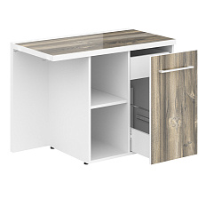 MCRT 1055R Тумба приставная 100x55x75 MORRIS дуб базель/белый