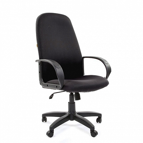 Офисные кресла и стулья. Кресло АМБАСАДОР для руководителя, пластик чёрный.