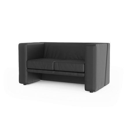 Тайм-2 Диван 2-мест. 132x71x67 см Art-Vision 101 черный