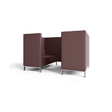 Руссо-2.3Т Переговорная 4-мест. 220x158x134 см микрошенилл Lounge 09 кофе