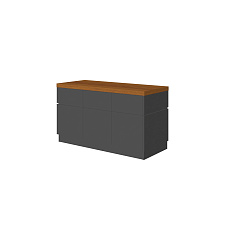 An-33 Греденция 138x52x76 Art.Neo орех тангенциальный/антрацит