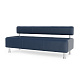 Максим-3 Диван 3-мест. 182x67x76 см Art-Vision 106 тёмно-синий