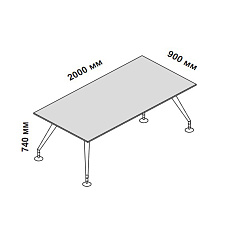156304 Стол для кабинета Enosi Белый LS (68)