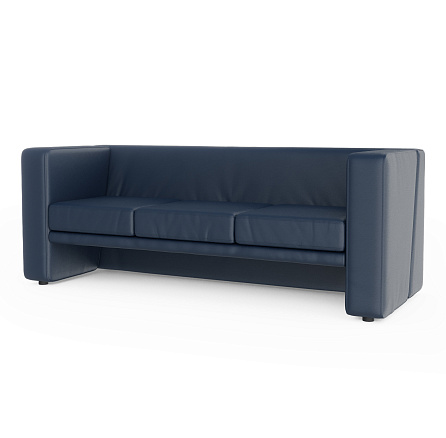 Тайм-3 Диван 3-мест. 184x71x67 см Art-Vision 106 тёмно-синий