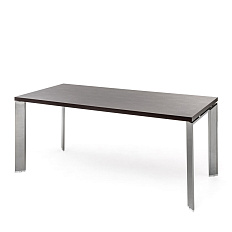 Fe200  Стол руководителя 200x90x77 FERMO венге / хром CH/V3V2