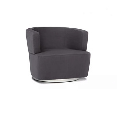 ЭГО Кресло для отдыха ткань 770*740*720 см Velutto 75 темно--серый
