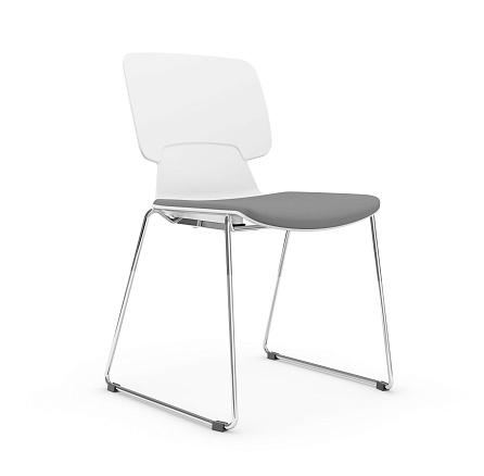 HY-817B (ALEX-В) Стул на полозьях серый YH1094-3