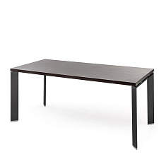 Fe200  Стол руководителя 200x90x77 FERMO венге / черный B/V3V2