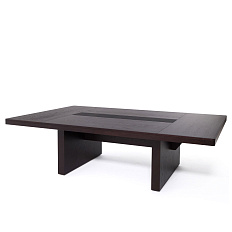 105 1101 FE/SC BLACK Стол для переговоров 232x121xh75,3 RIVIERA / MARE дуб ферро/черный