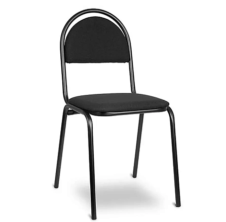 АНКАРА СМ 7/7-02 Стул иск. кожа, каркас металл обивка черный К-01, каркас черный