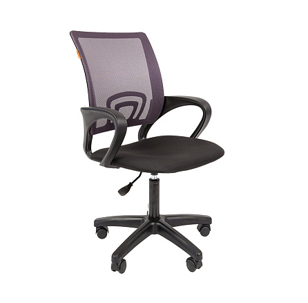 696 Chairman Кресло ткань,крест.пластик обивка серый TW-04, каркас черный, 07004042