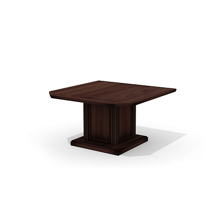 Dan-140 Модуль стола для переговоров 140x140x76 Dante орех бреннерский/орех темный