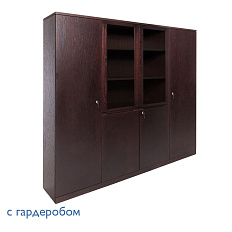 SET 105 601/606/609 FE Шкаф для бумаг +гардероб 203x45,4xh199,5 LAMARI дуб ферро