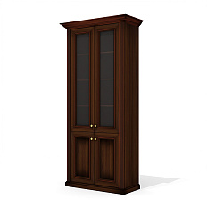 Dan-57 Шкаф  109,6x49x232,5 Dante орех бреннерский/орех темный