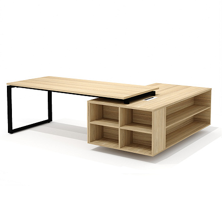 RD-200.1 + RD 38 L Стол руководителя левый Rio Direct швейцарский вяз