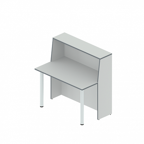 Мебель для приемных и ресепшн: А-120 + L-710 (х2) Стойка администратора с опорами.