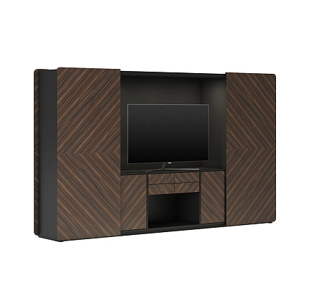 BJD-2706 Шкаф высокий 2700*600*2100 BUGATTI эбеновое дерево