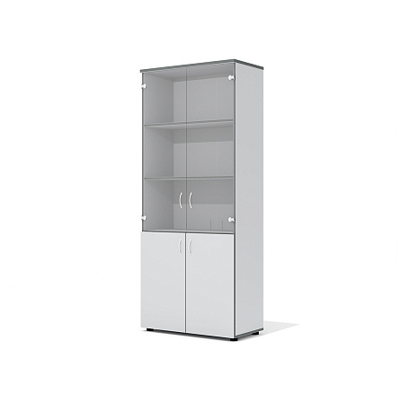 А-23.0 + А-01.2 Шкаф Агат светло-серый