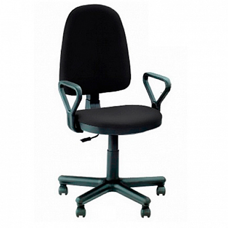Офисные кресла и стулья. Кресло Престиж, ткань черная.