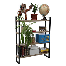 CombiK L 80/4 Стеллаж настенный металл / дерево, натуральный вяз / черный